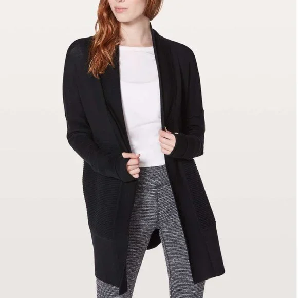lululemon athletica Sweaters Lululemon Sit In Lotus Wrap Ii Poshmark